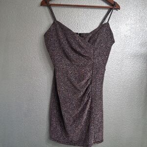 Trixxi Metallic Mini Dress    Size XL